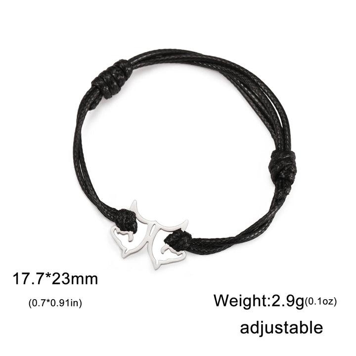 Lunara | Double Horse Head Pendant Bracelet Stainless Steel 9