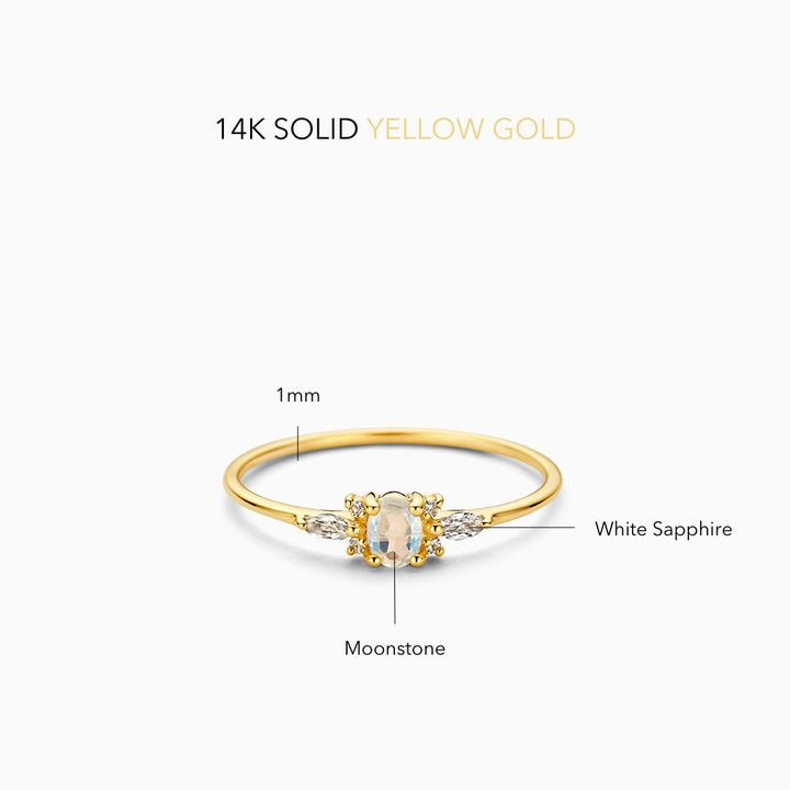 Moonstone Muse Ring 6