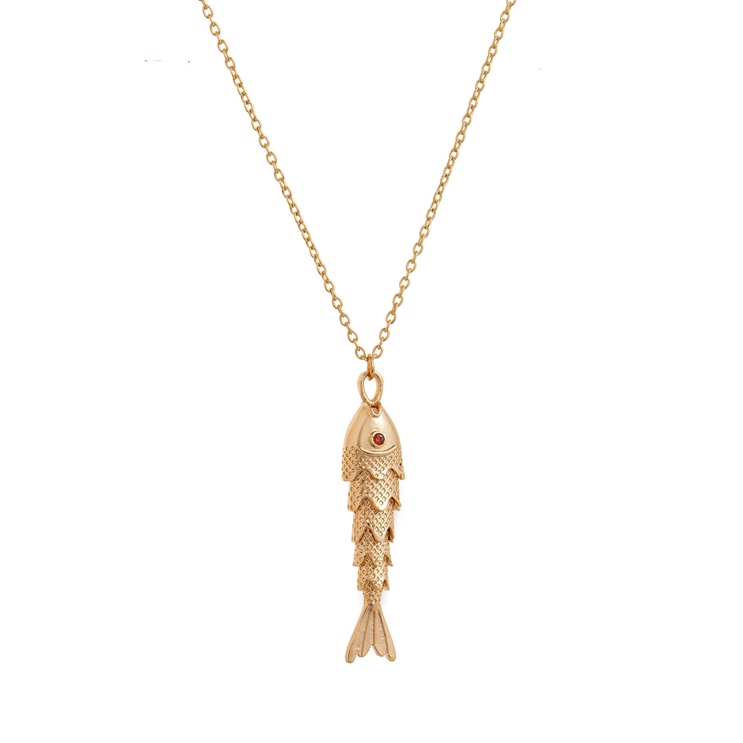 New Fashionable Retro Versatile Fish Koi Personalized Fashion Light Luxury Pendant Necklace for Women 6