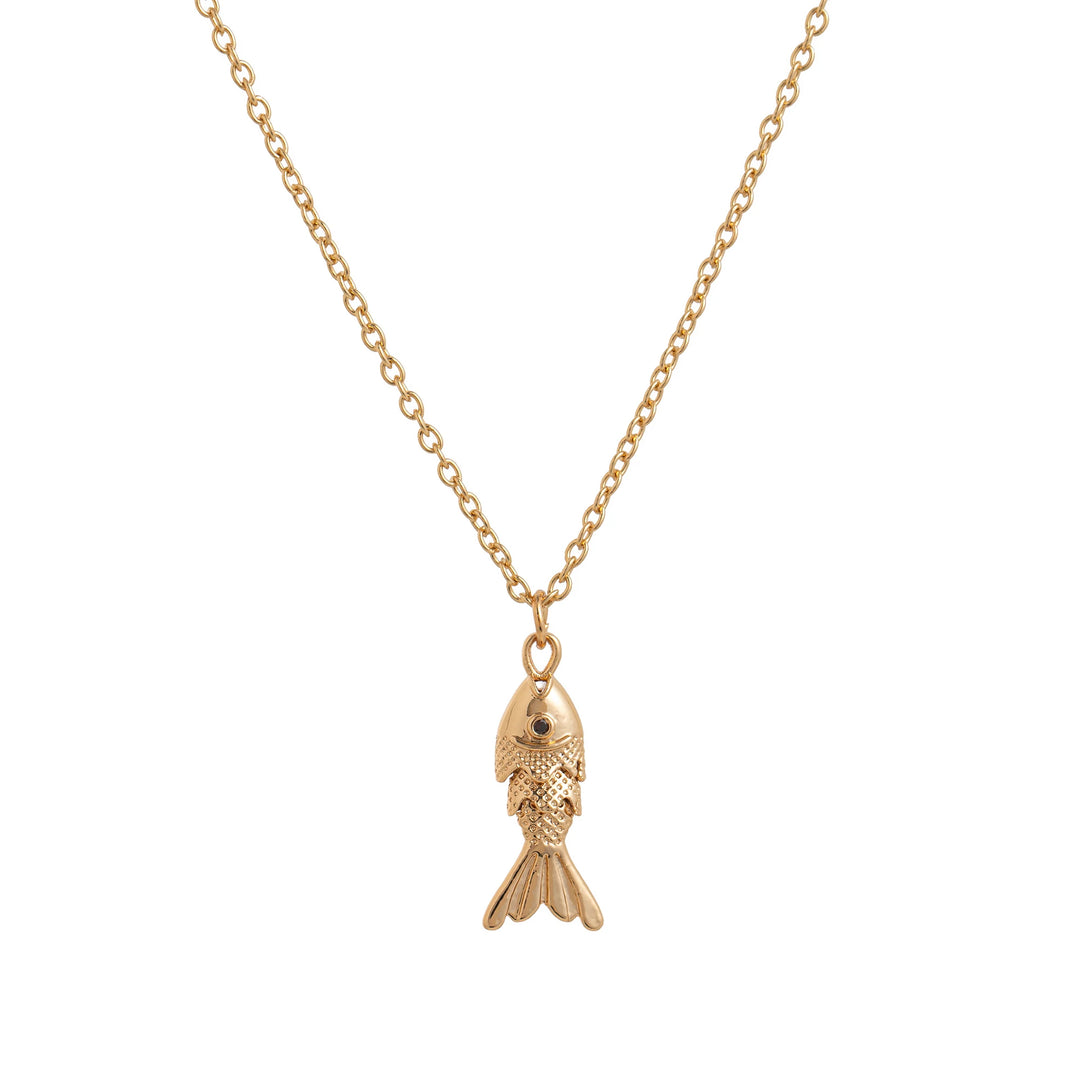 New Fashionable Retro Versatile Fish Koi Personalized Fashion Light Luxury Pendant Necklace for Women 8