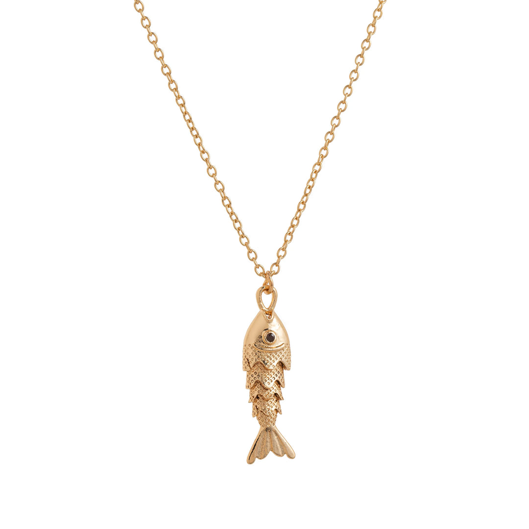 New Fashionable Retro Versatile Fish Koi Personalized Fashion Light Luxury Pendant Necklace for Women 9