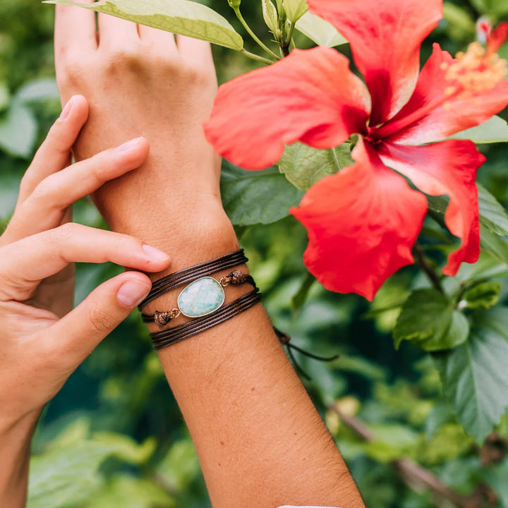 Amazonite Wrap Bracelet