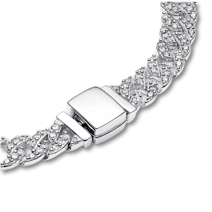 Pave Cuban Bracelet | Gold 7