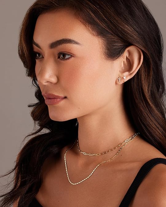 Paved Cross Studs | Gold 4