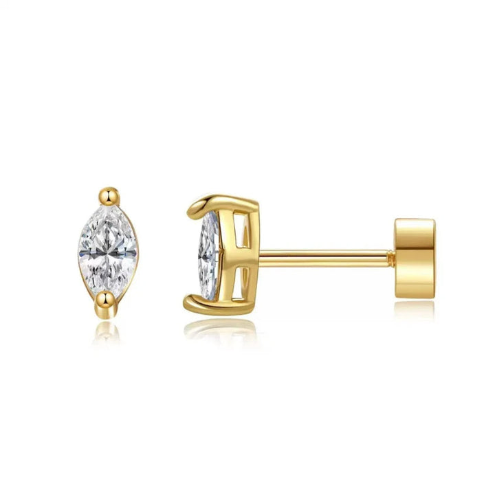 Pear Cut Studs | Gold 0