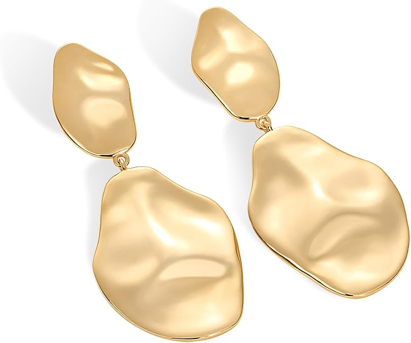 Ripple Wave Earrings | Gold 2
