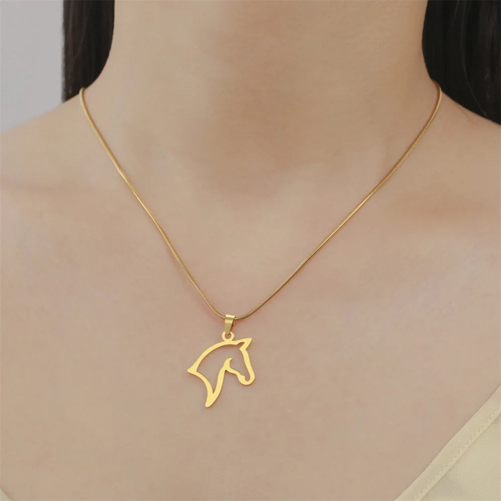 Horse Pendant Necklace