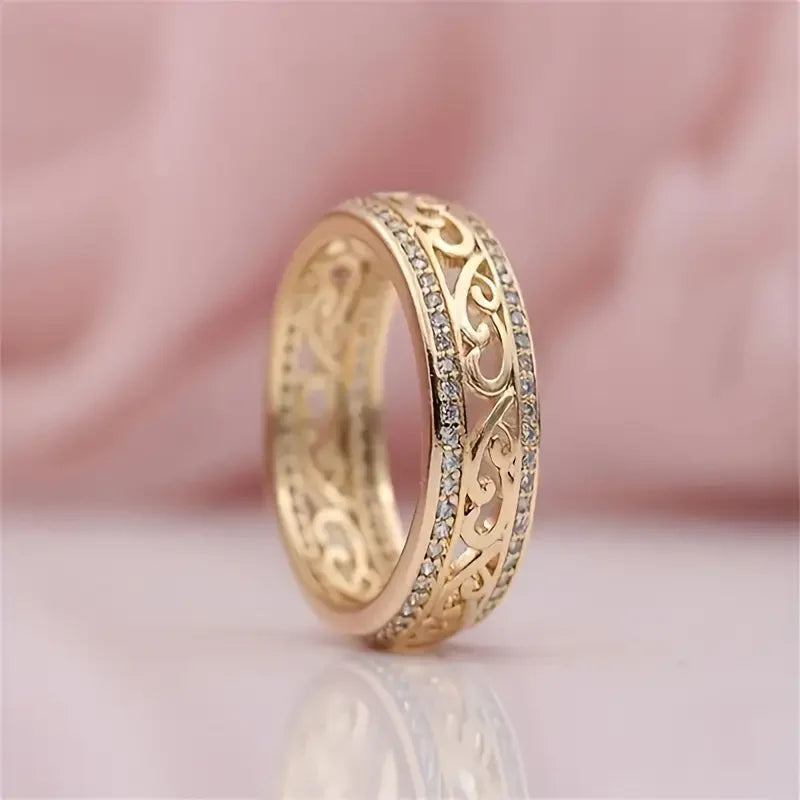 Shiny Hollow Gold Ring | Gold 0