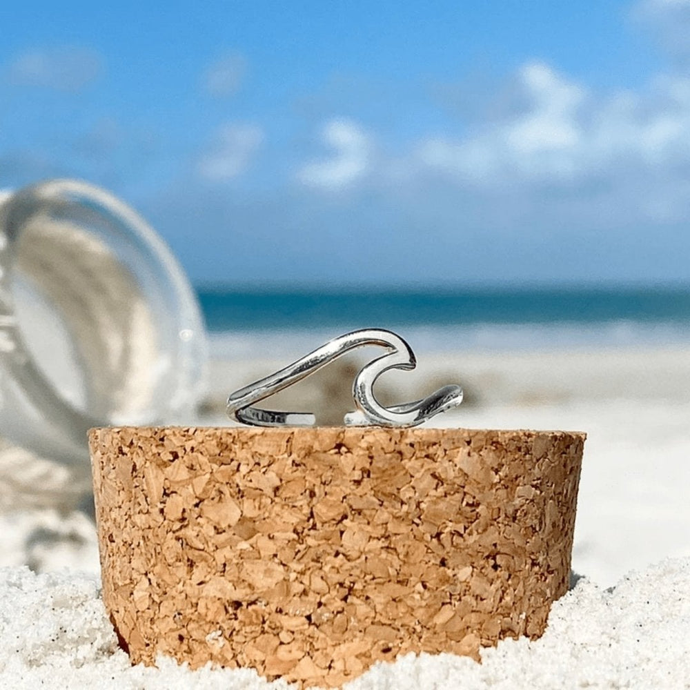 Silver Sea Wave Ring 1