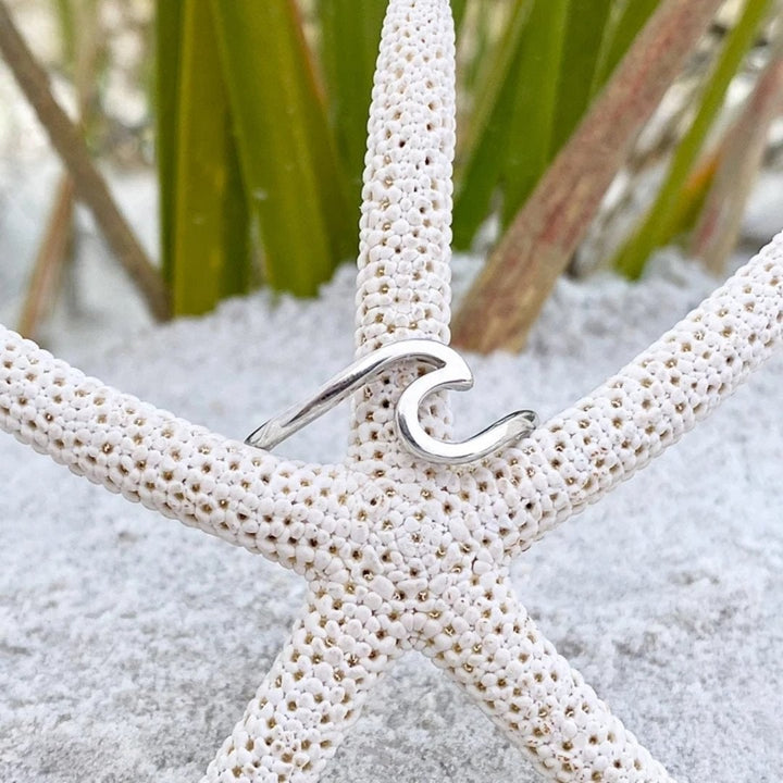 Silver Sea Wave Ring 2