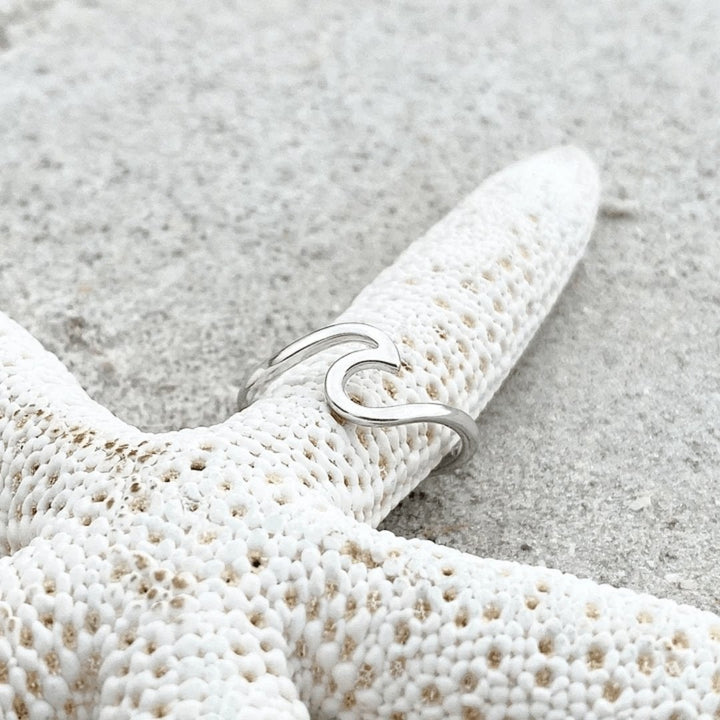 Silver Sea Wave Ring 3