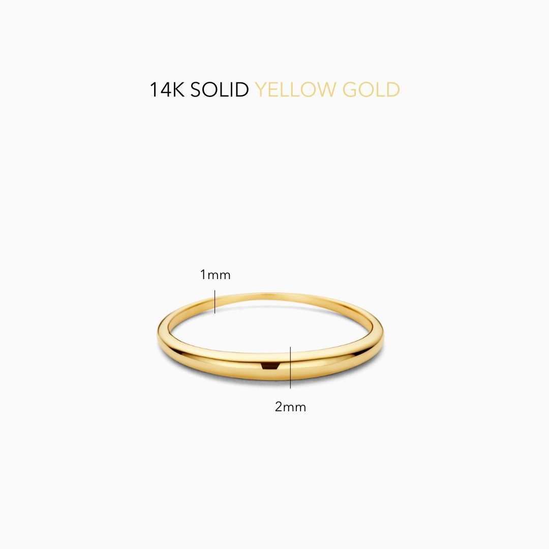 Slim Dome Ring | Gold 5