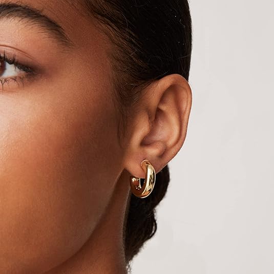Stardust Hoop Earrings | Gold 1