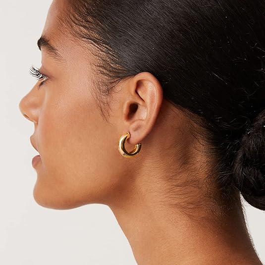 Stardust Hoop Earrings | Gold 2