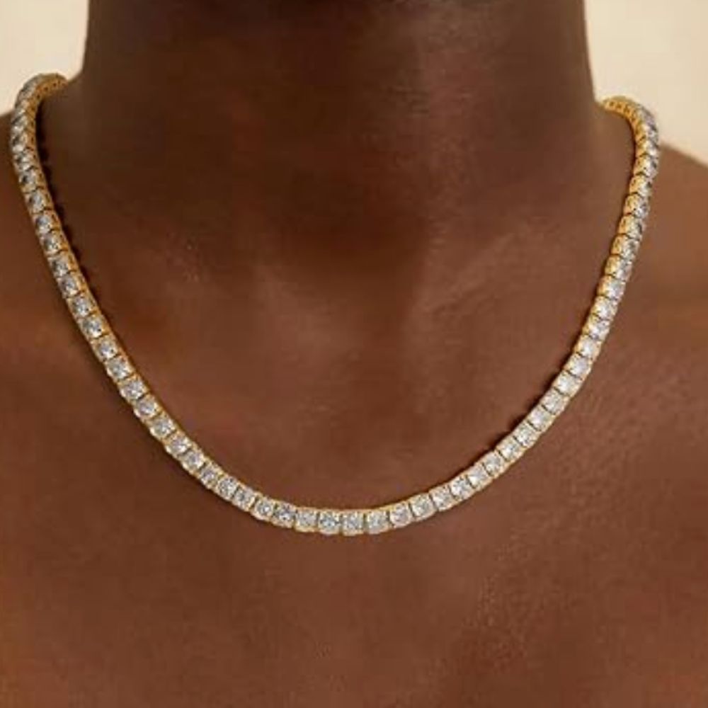 Tennis Gold Necklace 0