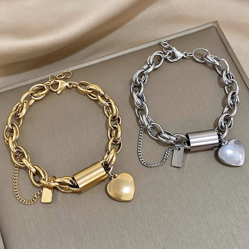 Thick Gold Bracelet 3