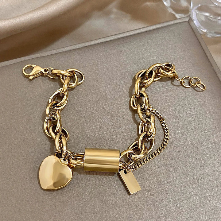 Thick Gold Bracelet 4
