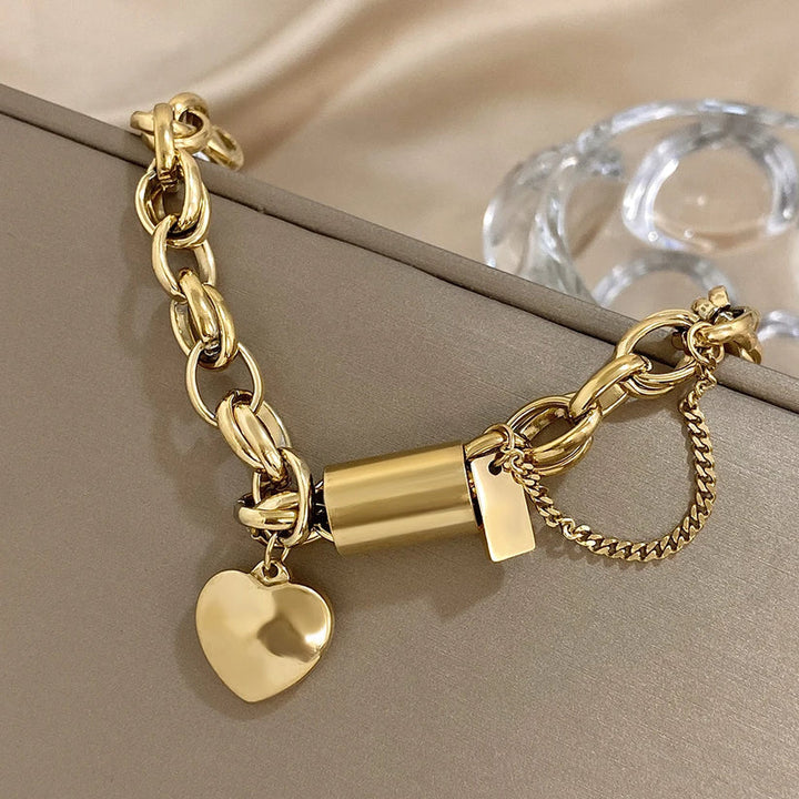 Thick Gold Bracelet 5