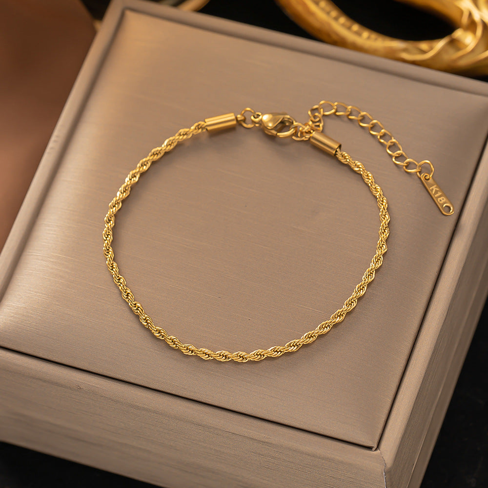 Twisted Chain Bracelet | Gold 0
