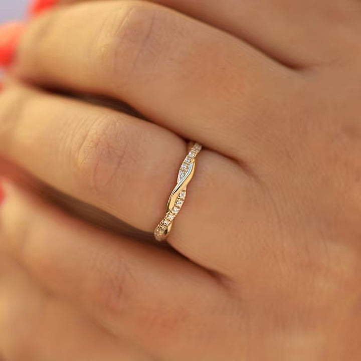 Two Style Accent Ring | Gold 1