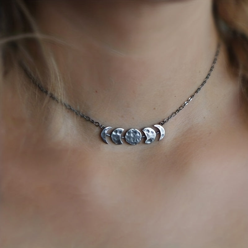 Vintage Full Moon Necklace Women's Charm Jewelry 1