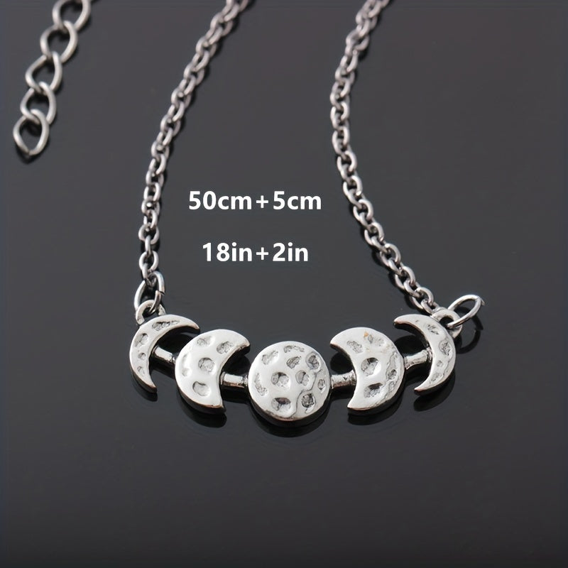 Vintage Full Moon Necklace Women's Charm Jewelry 4