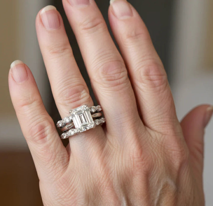 Vintage Silver Ring with Sparkling Layers 2