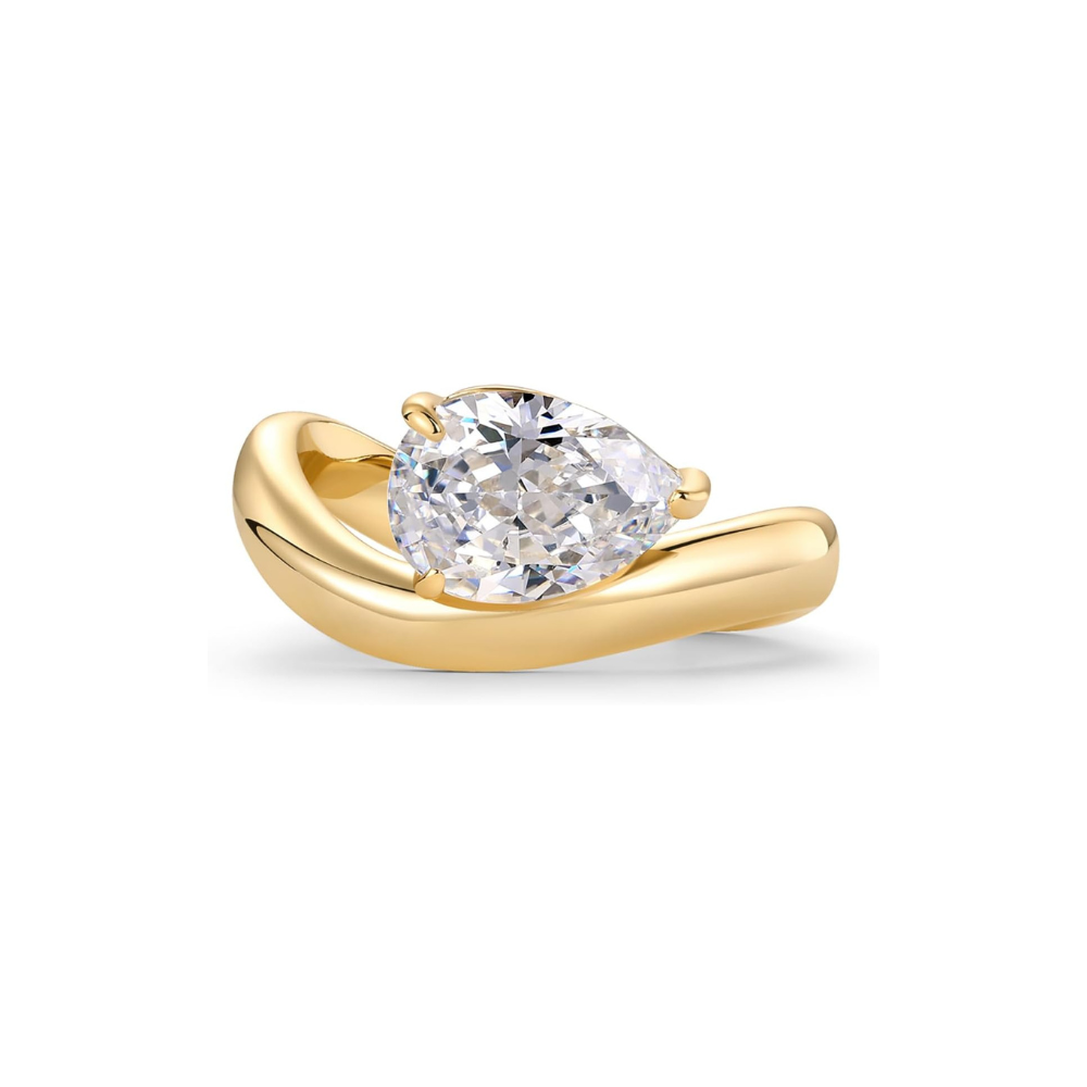 Wavy Promise Ring | Gold 0