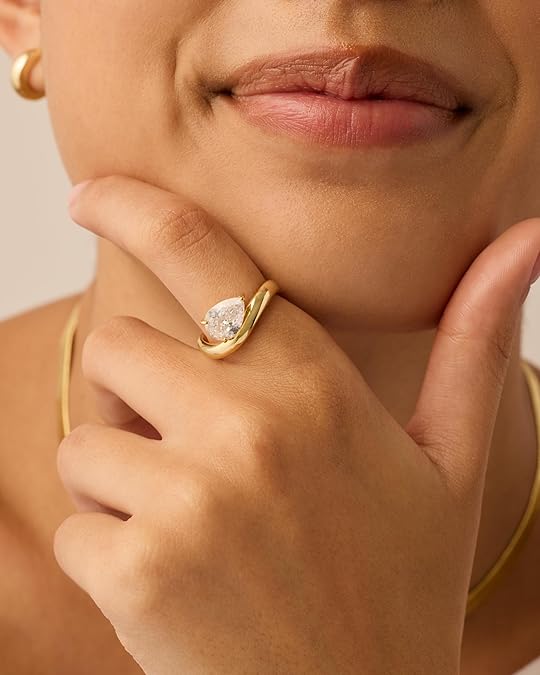 Wavy Promise Ring | Gold 2